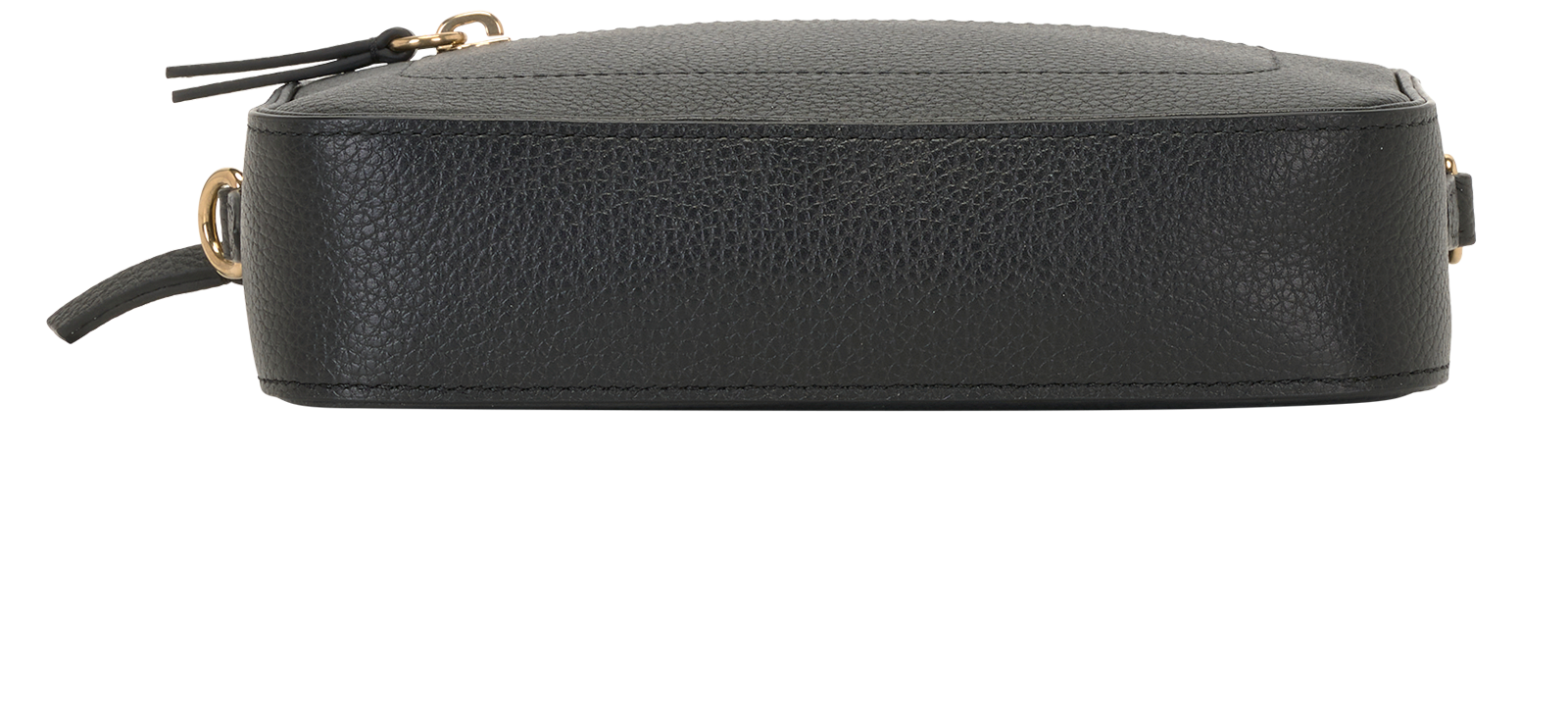 Small Camera Bag, &pound;395, Handbags, Black, Leather, Top view